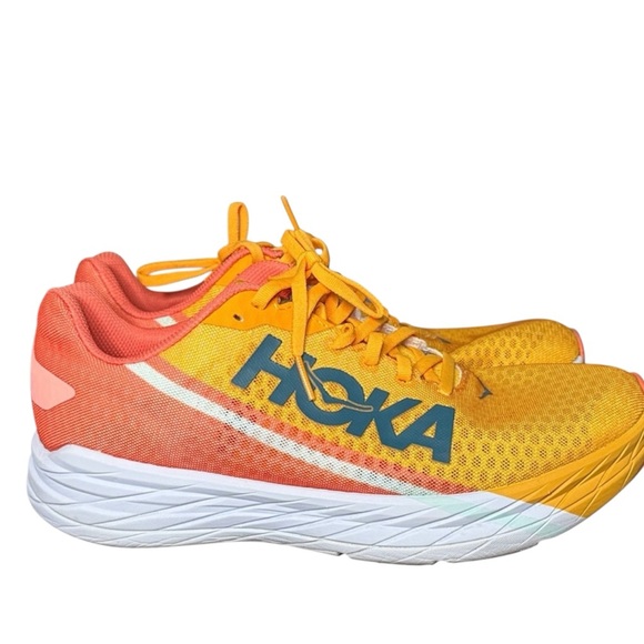 Hoka Shoes - Hoka Rocket X - Orange and Yellow Lightweight Sneakers Athletic Sz 10 M & 11.5 W